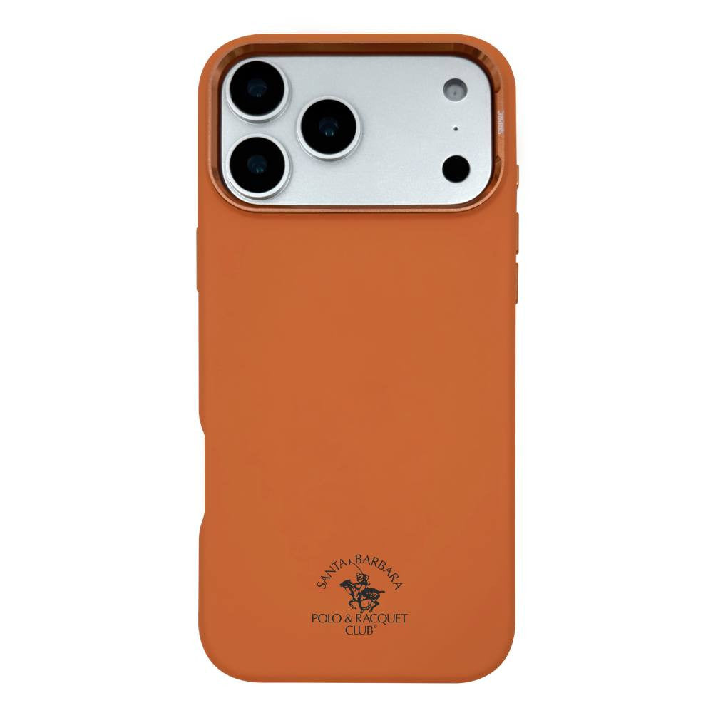 Накладка Чехлы Polo Simon Leather Case with Magsafe iPhone 17 Pro — Orange