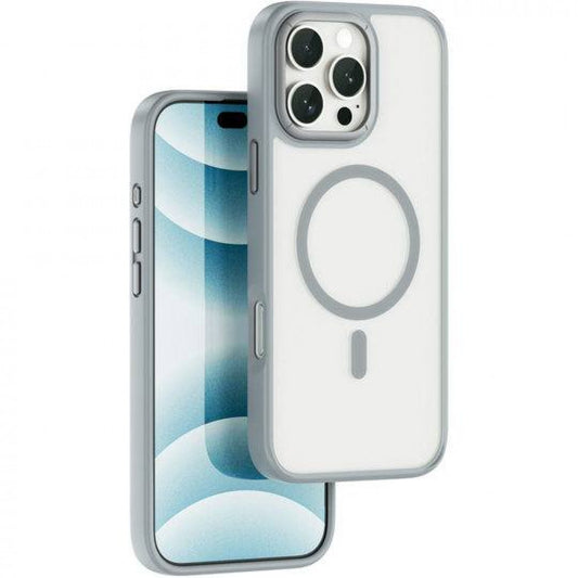 Чехол Armor Pro с MagSafe FGG-012 — для iPhone 16 Pro Max — серый