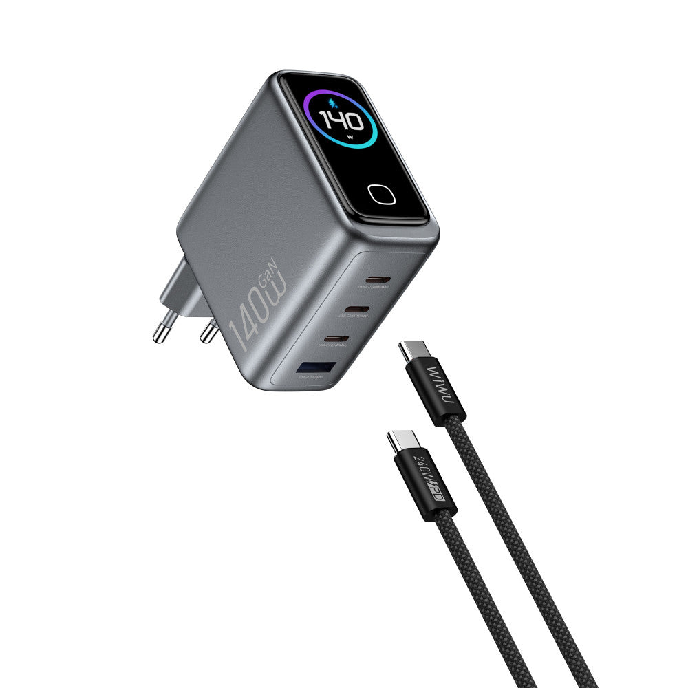 Home Charger | 140W | GaN | 3 PD3.0 | QC3.0 — Wiwu CHG200