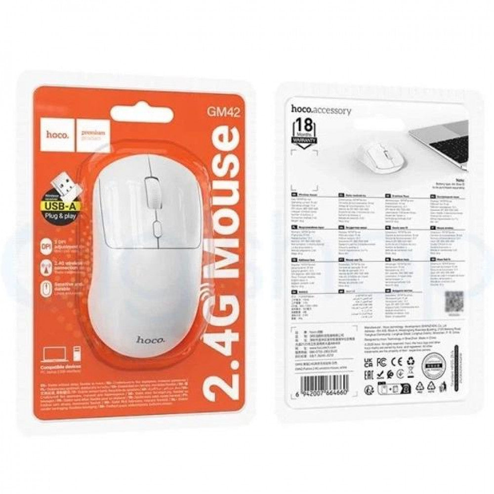 Бездротова миша — Hoco GM42 — White