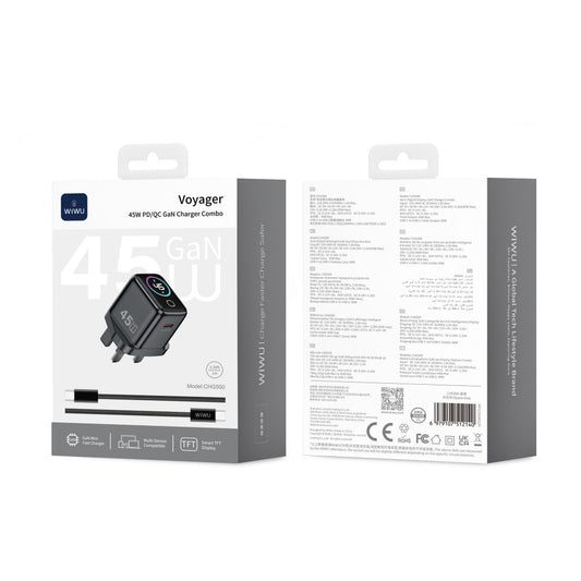 Home Charger | 45W | GaN | PD3.0 — Wiwu CHG500