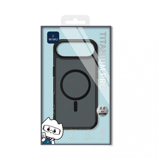 Накладка Чехлы Titanium Case With MagSafe MCC-702 — iPhone 17 Air — Transparent Black