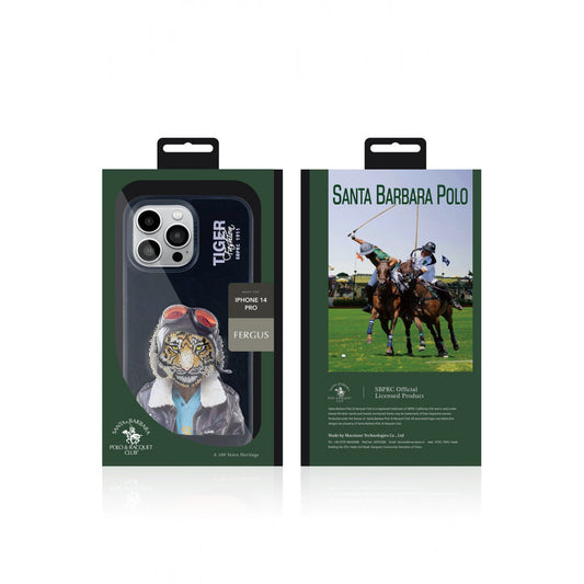 Polo Fergus Leather Case iPhone 15 Pro - Black