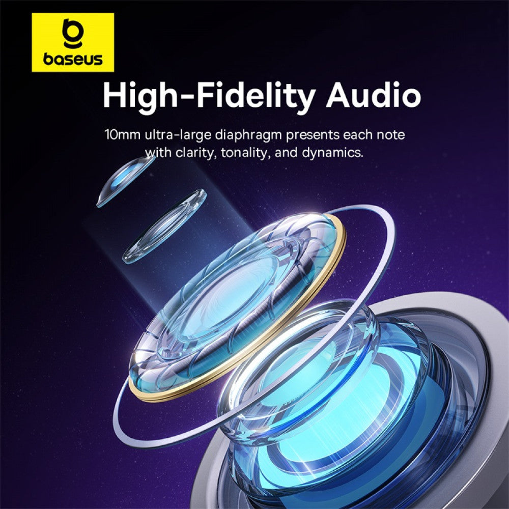 Type C headphones with microphone – Baseus CZ11 – A00164300213-Z1 White