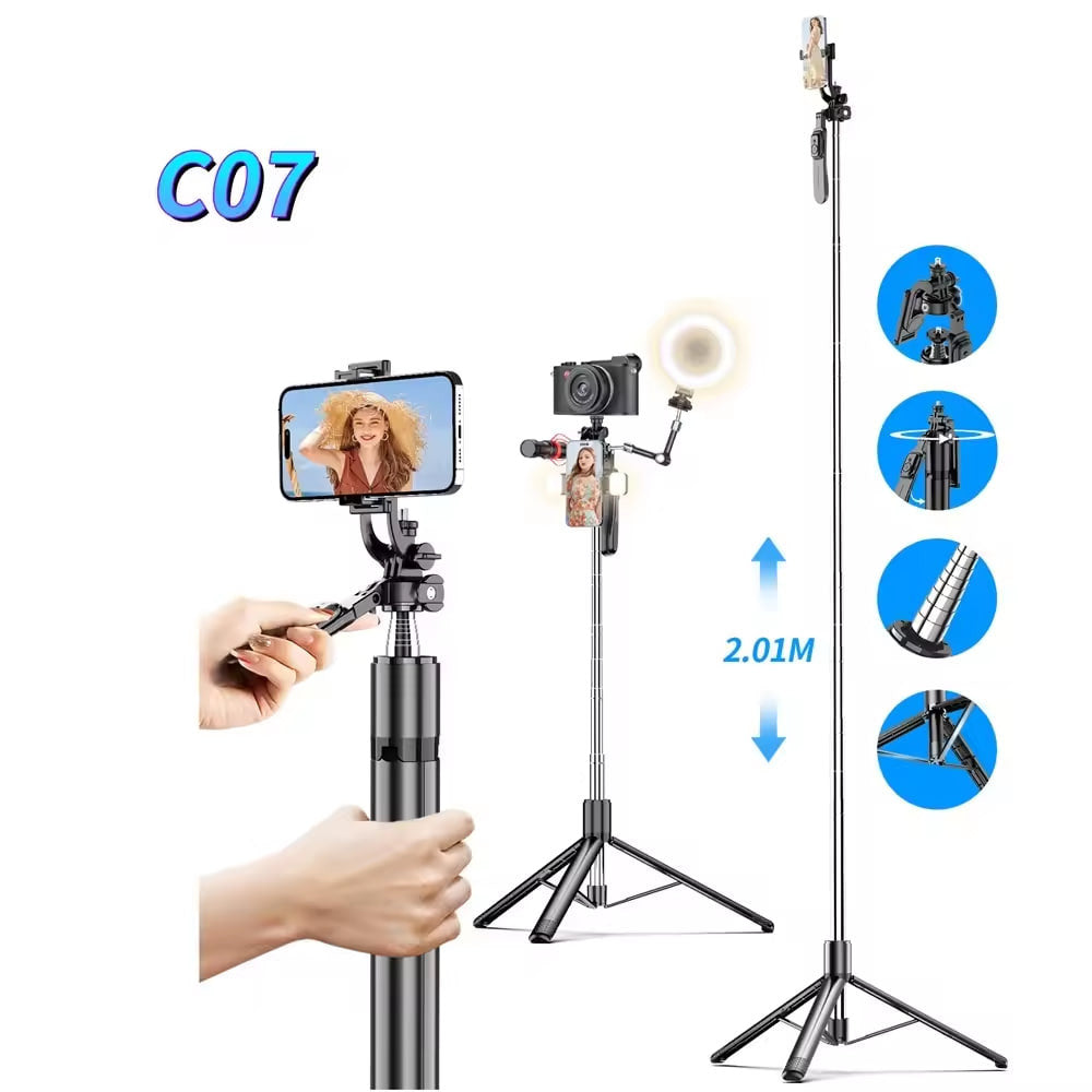 Monopod Bluetooth Monopod Large Tripod C07 stainless steels 2.01M