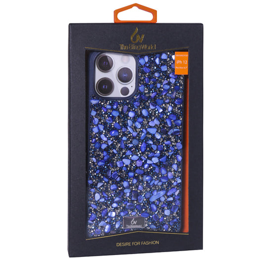 Bling World Stone Diamond TPU Case iPhone 12 6.1" ; 12 Pro 6.1" - Hot Pink