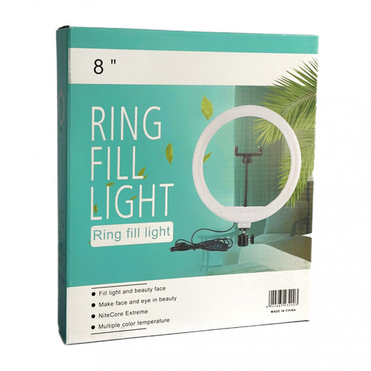 §LED Ring Light 20 cm 8" | 72 Lights | USB 5V QX-200