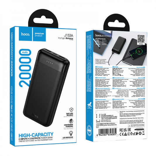 Power Bank 20000 mAh — Hoco J153A — Black