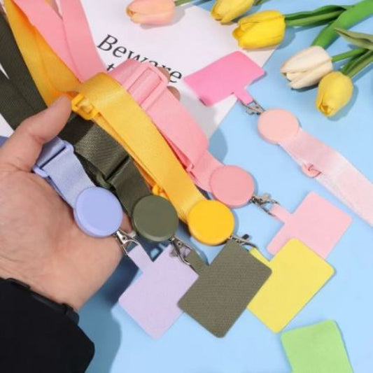 Round Clip Neck Lanyard - Black