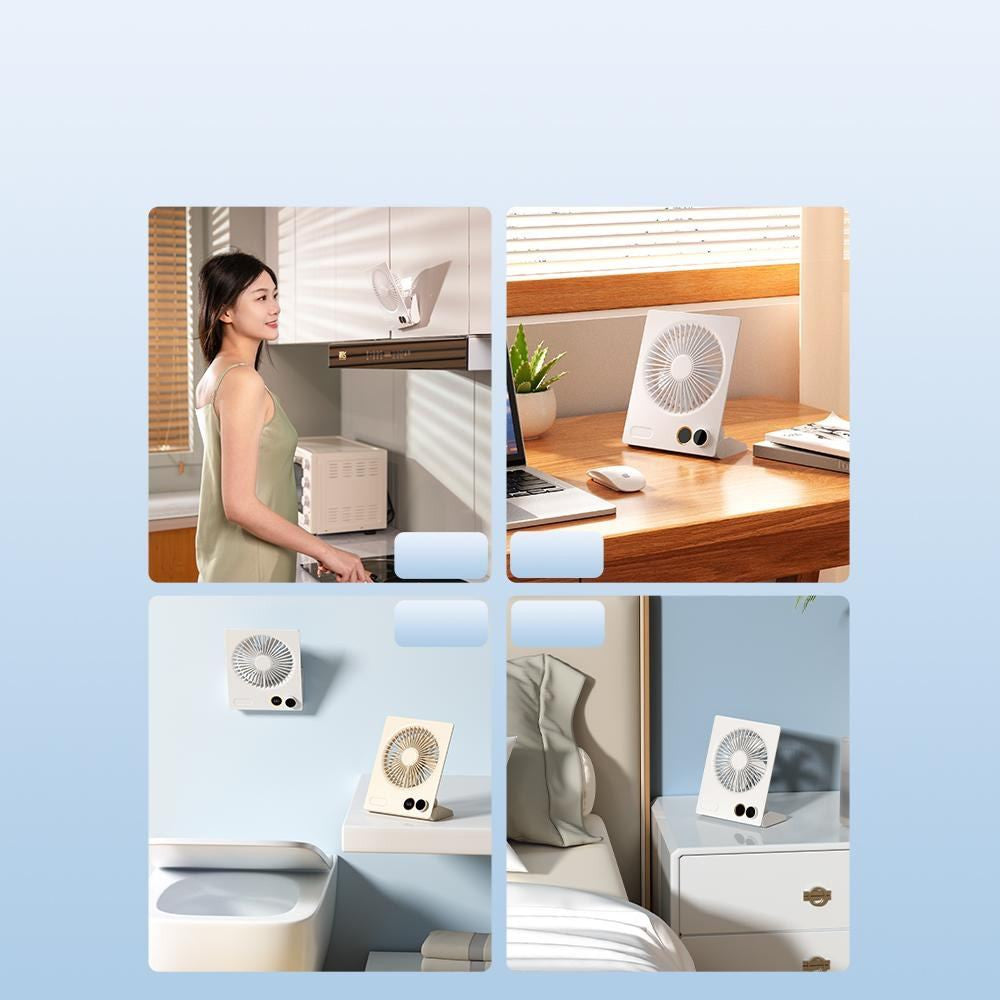 Портативный мини вентилятор WT-N15 White - 4000 mAh