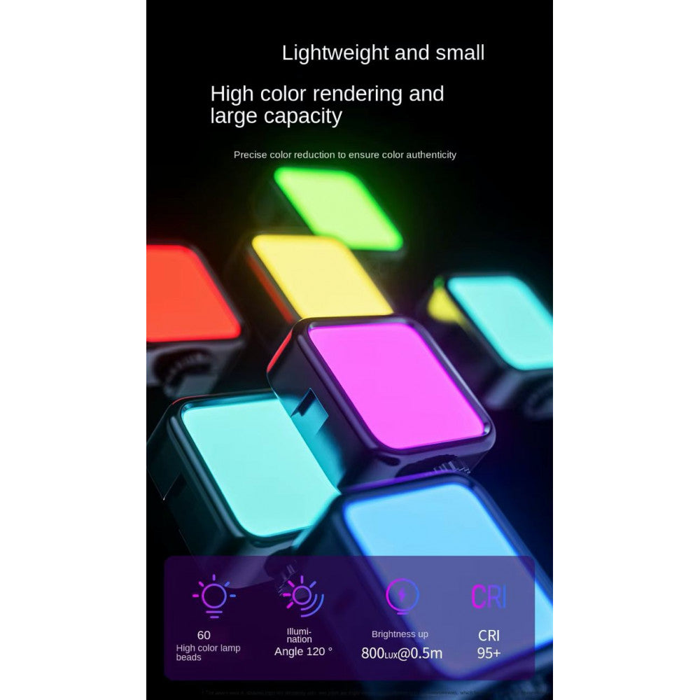 Лампа видеосвет LED AY-72 RGB