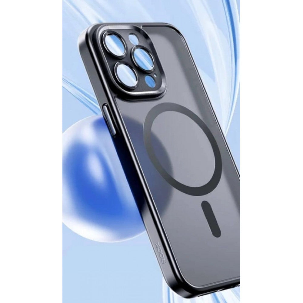 Rock Guard Anti-drop Series TPU Case with Magsafe iPhone 15 Pro Max — Titanium Black