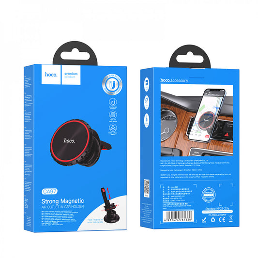 Car Magnetic Holder for Air Duct — Hoco CA97 — Black