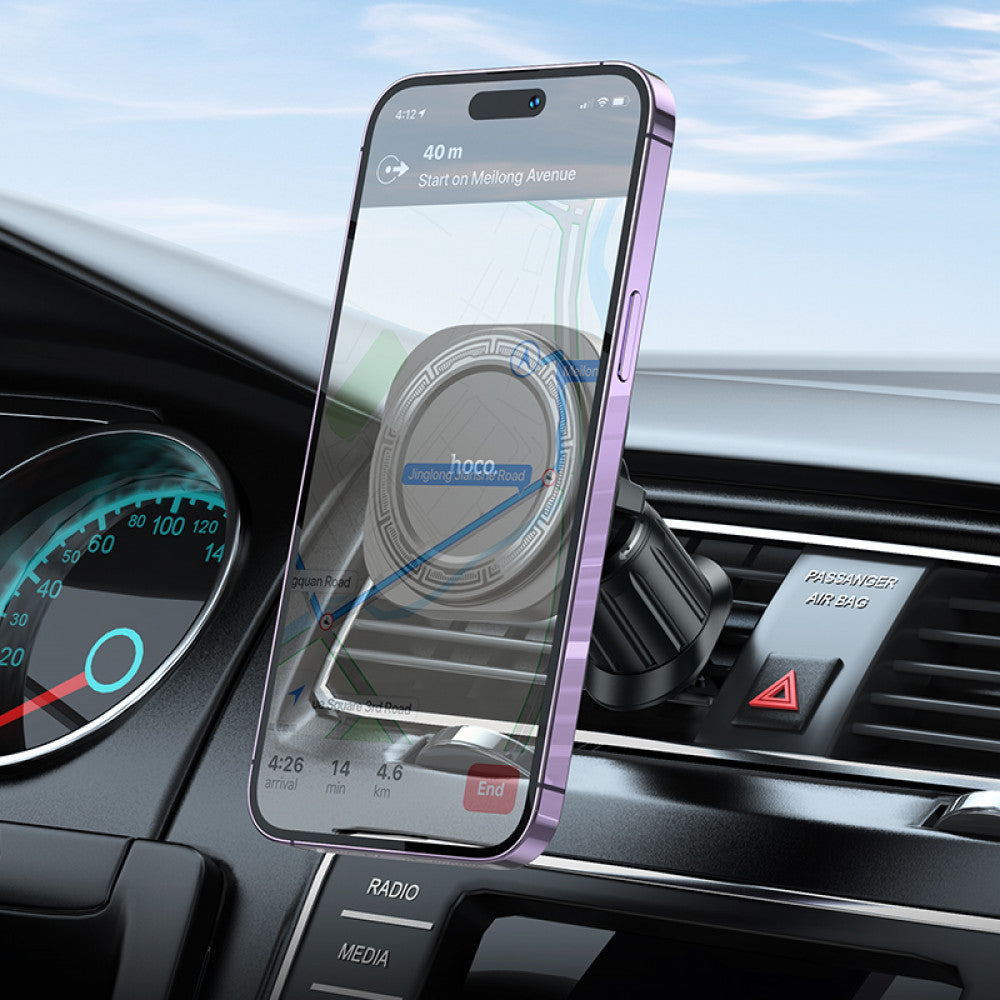 Car Magnetic Holder for Air Duct Hoco H28 — Black