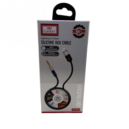 Aux to Lightning cable (1m) – Earldom ET-AUX54 – Black
