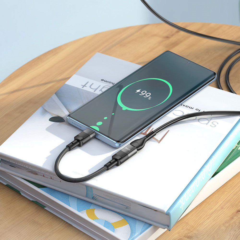 Adapter USB C To Lightning Hoco U107 – Black