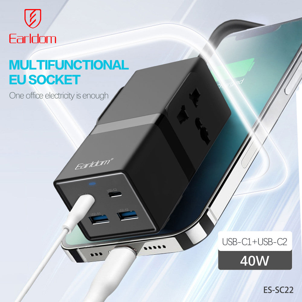 Фільтр живлення 2U | 1P | 2C — Earldom ES-SC22