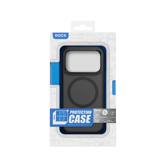 Rock Guard Metal Lens Frame Series TPU Case with Magsafe iPhone 17 Pro — Gold