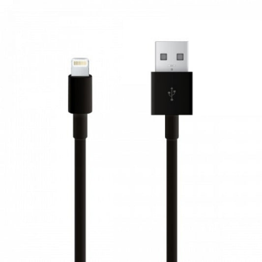 Lightning cable 2A (1m) Parmp Syncing MFI Black