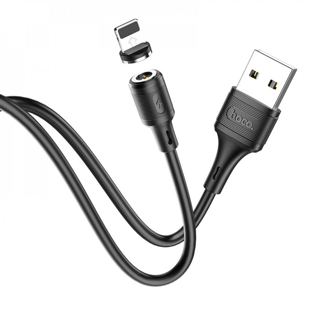 Lightning cable 2.4A (1m) Hoco X52 Magnetic – Black