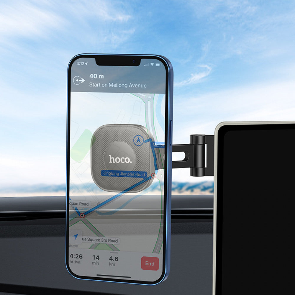 Car Holder Hoco H4 Mike magnetic car mount(center console) – black