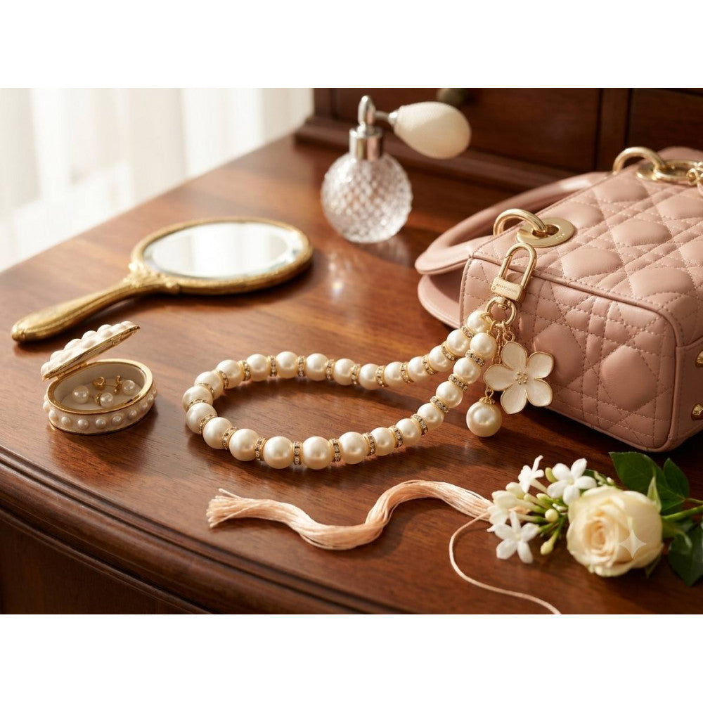 Брелок Pearl Necklace — White Flower