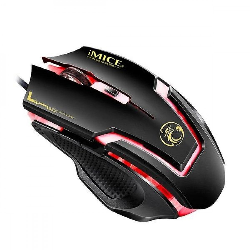 Computer mouse wired gaming with backlight iMICE A9 black
