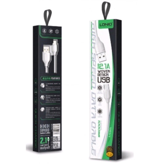 Lightning Cable 2.4A (1m) Ldnio LS371 White