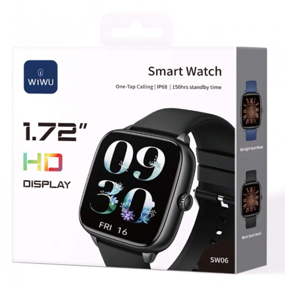 Wiwu SW06 Smart watch — Black