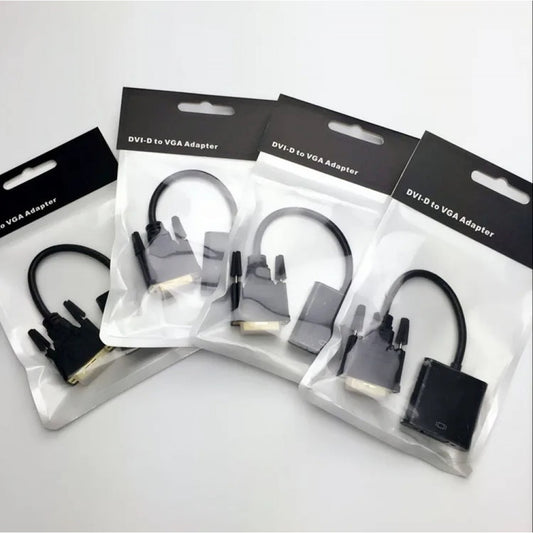 Adapter DVI (M) - VGA (M) 0.18m Black