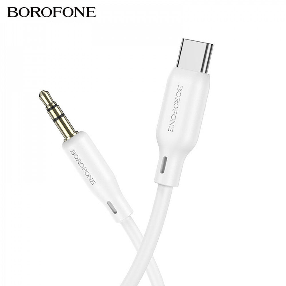 Aux to USB C cable (1m) – Borofone BL18 – Black