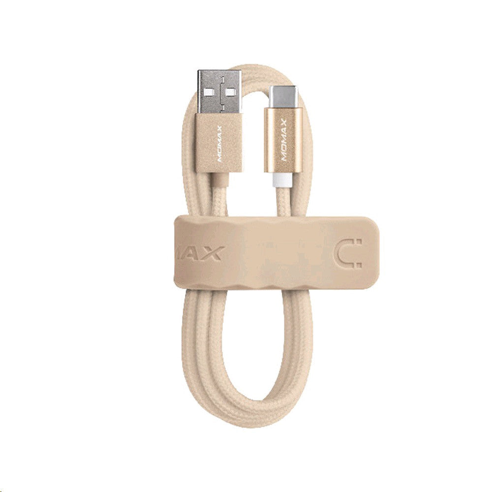 USB C cable 2.4A (1m) Momax DTA1 - Gold