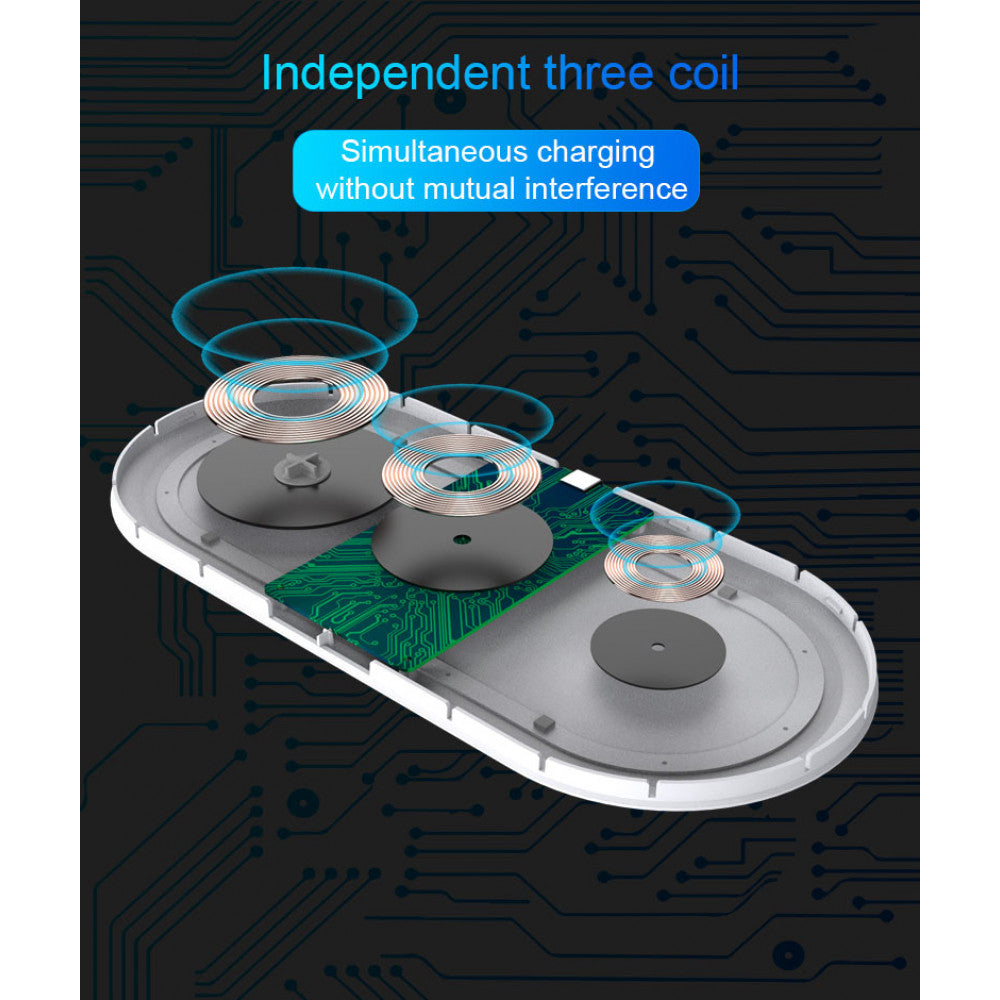 Wireless Charger 3 in 1 W40 - White