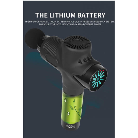Portable Handheld Body Massager Fascial Gun 8076 Lithium Battery