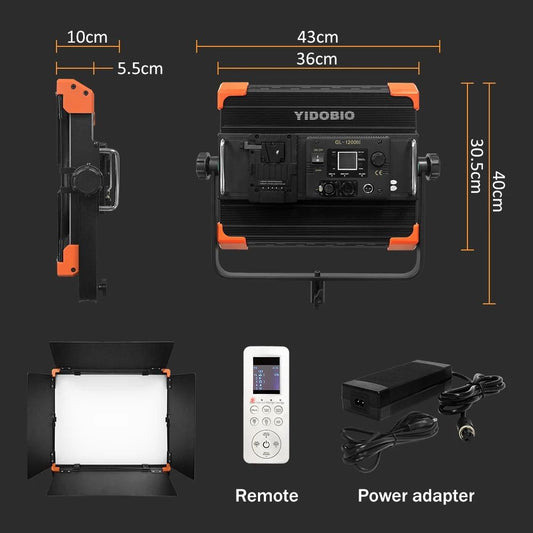 LED video light lamp Veron GL-1200C 120W 2700-7500K 30m