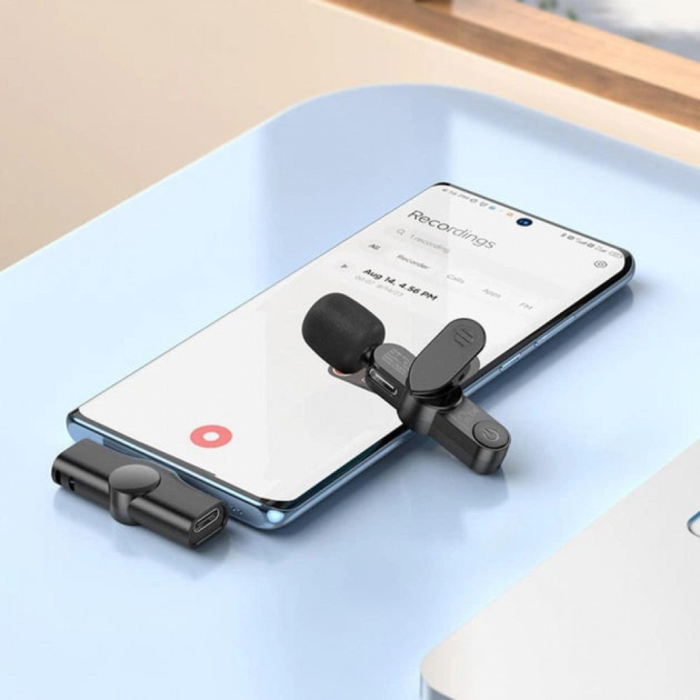 Беспроводной микрофон для телефона USB C — Borofone BFK12