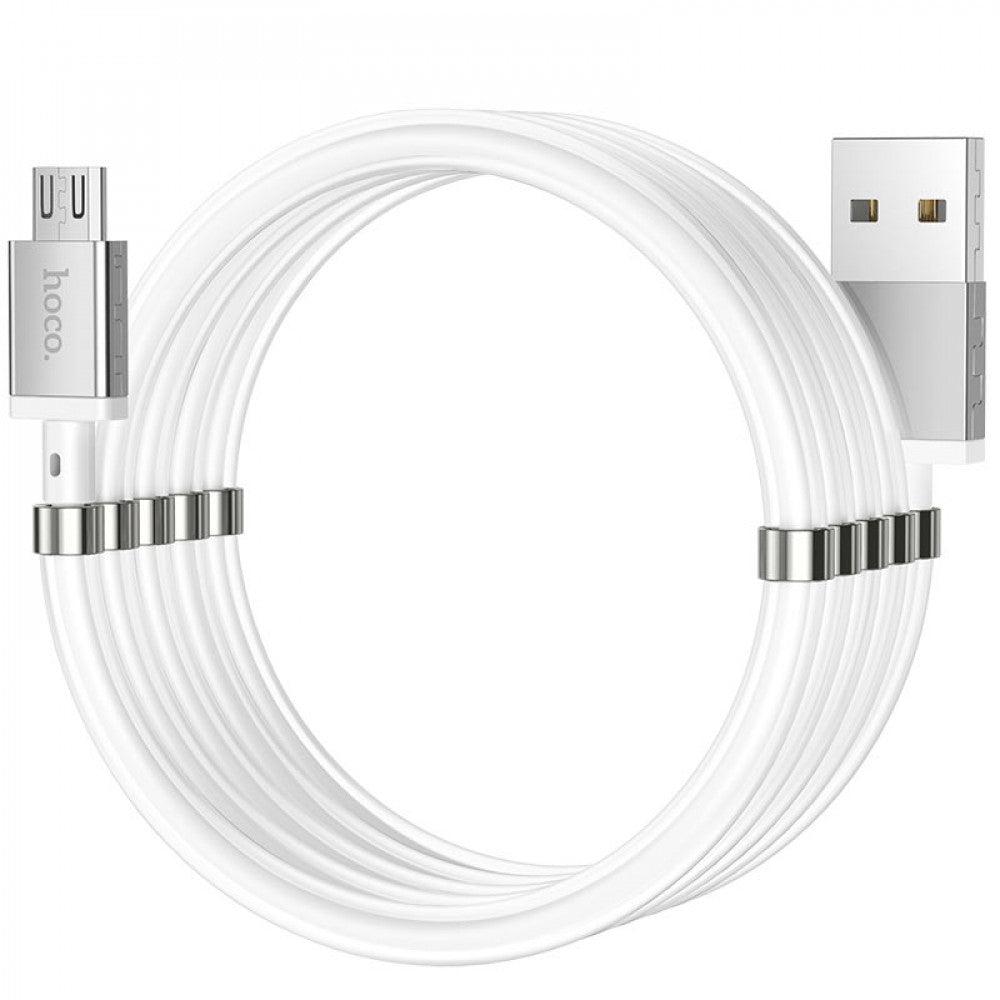 Cable Micro 2.4A (1m) Hoco U91 Magnetic – White