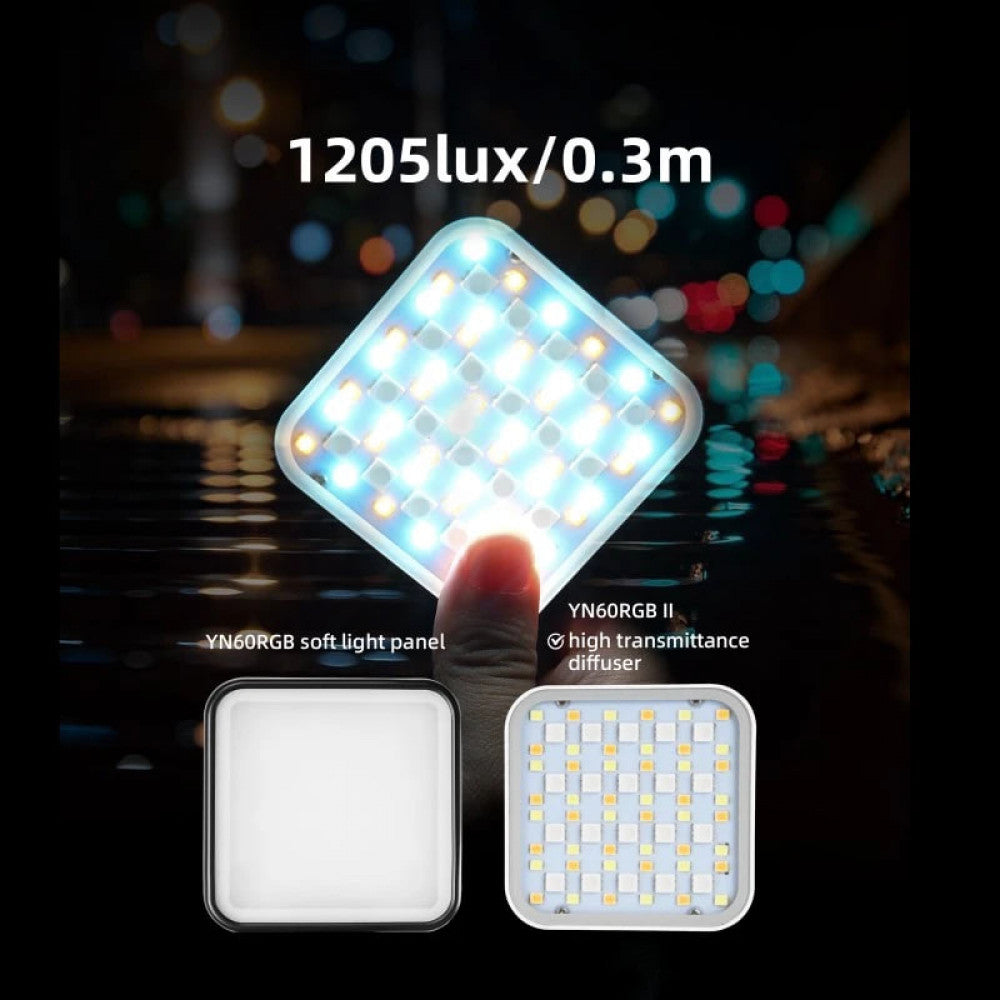 LED video light lamp YN60 RGB II – Black