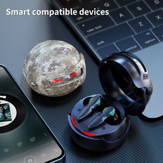 Bluetooth headset TWS Bullet TWS gaming Camouflage