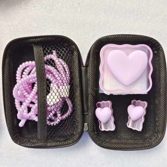 Cable and Charging Protection "Heart" - Blue