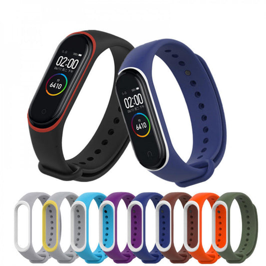 Reminets Silicone Line Xiaomi Mi Band 5 6 – Red & White