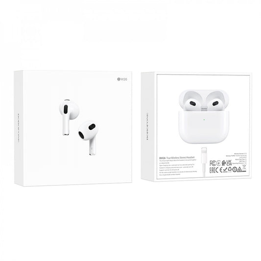 Bluetooth headset TWS Borofone BW26 True – White