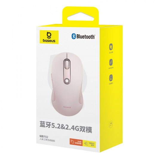 Wireless Mouse – Baseus (B01055505) F02 – B01055505411-01 Pink