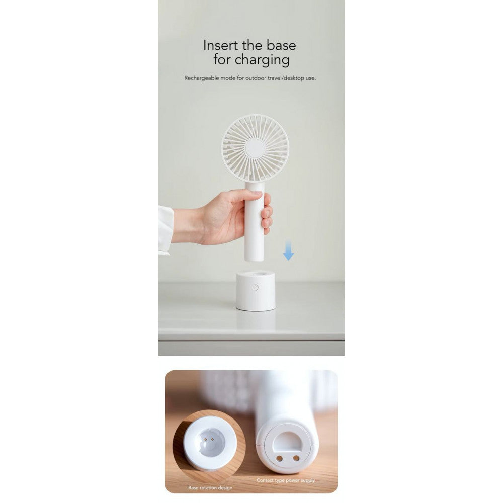Портативный мини вентилятор WT-F69 White - 2000 mAh