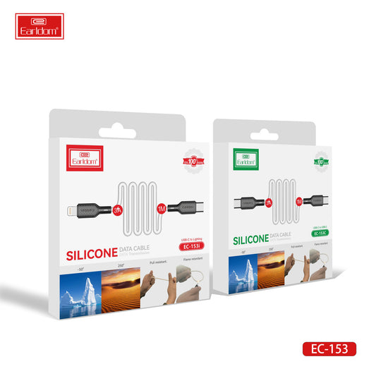 Cable USB C to C 60W (1m) Earldom EC-153 C-C White