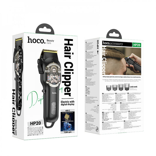 Hair Clipper - Hoco HP20 - Black