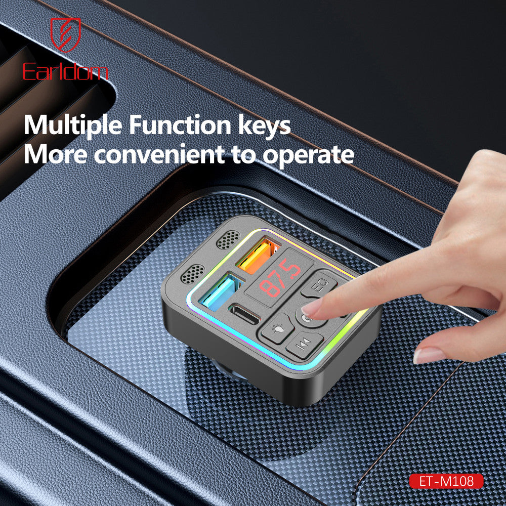 Fm Modulator MP3 | Car Charger | 3.1A | 2U | 1C — Earldom ET-M108