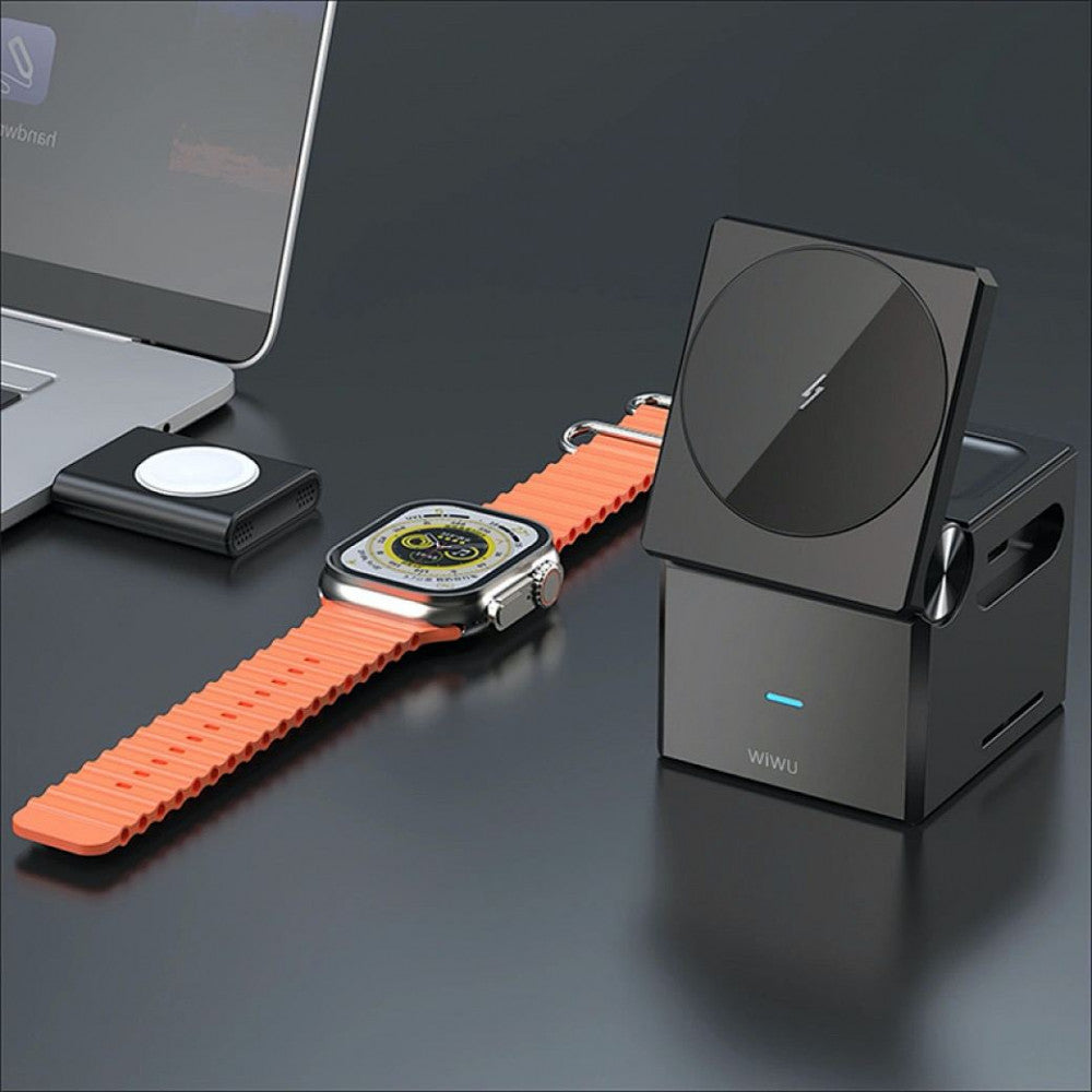 Wireless Charger 3 in 1 – Wiwu Wi-W030 – Black