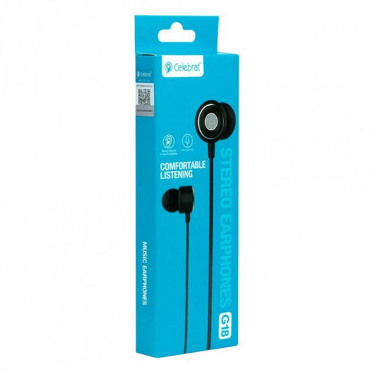 Headphones with microphone 3.5mm Celebrat G18 – Black