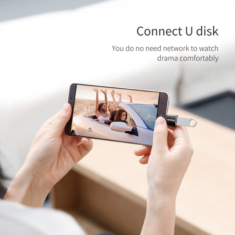 Adapter OTG USB C To Micro Baseus (CAMOTG-01) Black – CAMOTG-01 Black